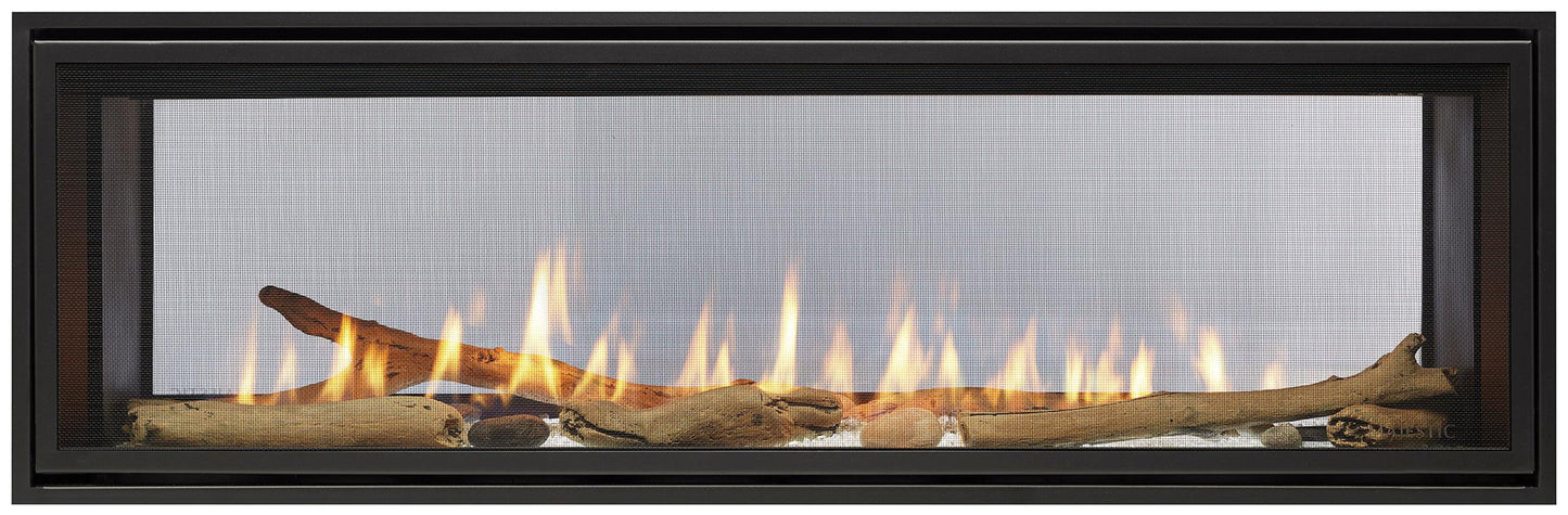 Majestic Echelon II See-Through 48" Linear Contemporary Direct Vent Natural Gas Fireplace With IntelliFire Touch Ignition System