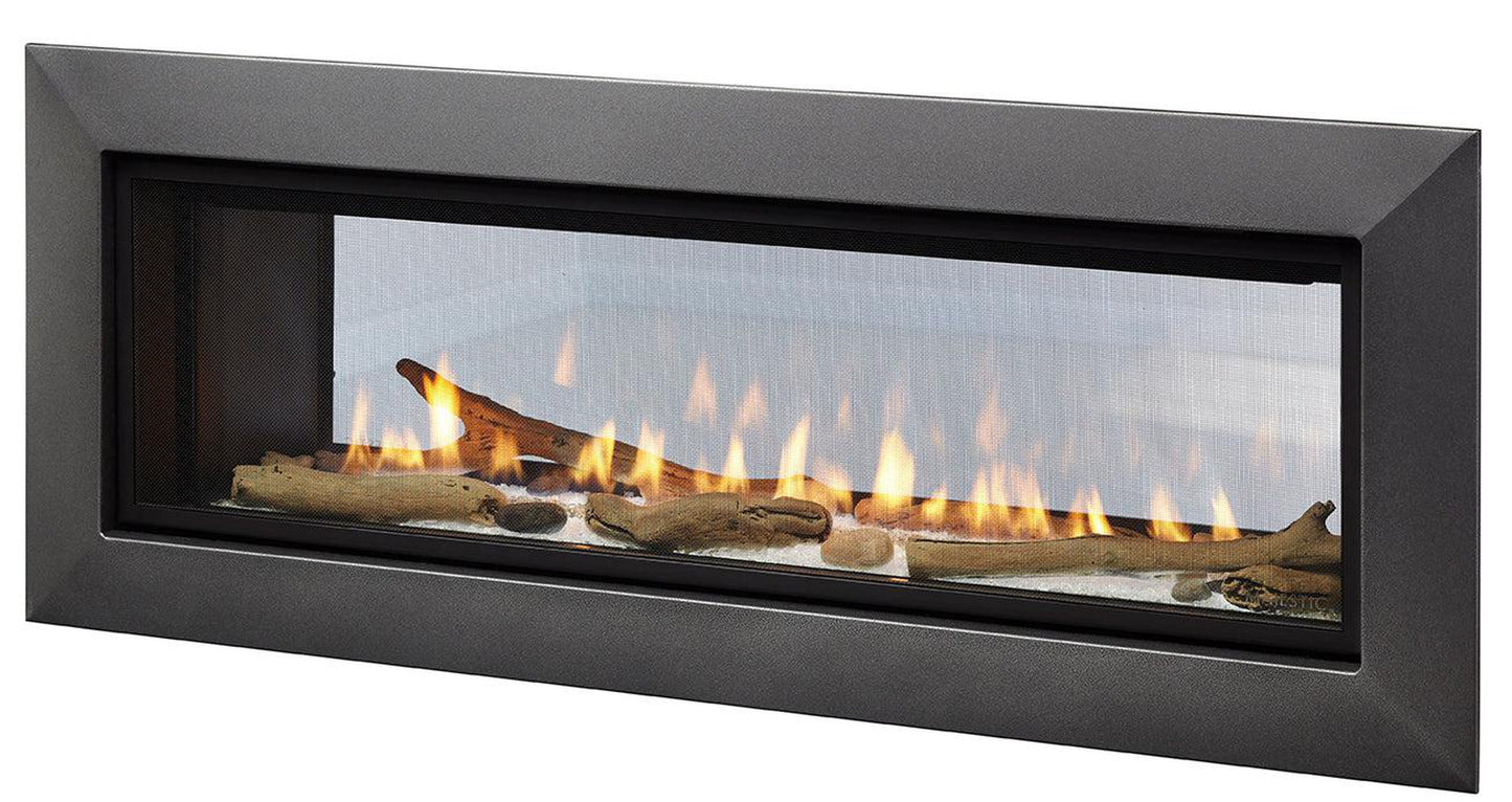 Majestic Echelon II See-Through 48" Linear Contemporary Direct Vent Natural Gas Fireplace With IntelliFire Touch Ignition System