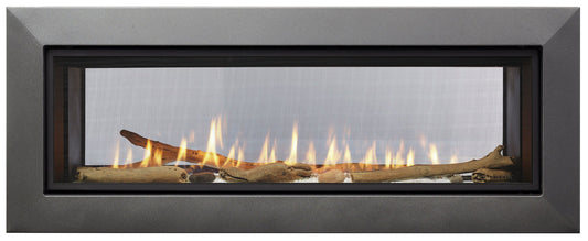 Majestic Echelon II See-Through 48" Linear Contemporary Direct Vent Natural Gas Fireplace With IntelliFire Touch Ignition System