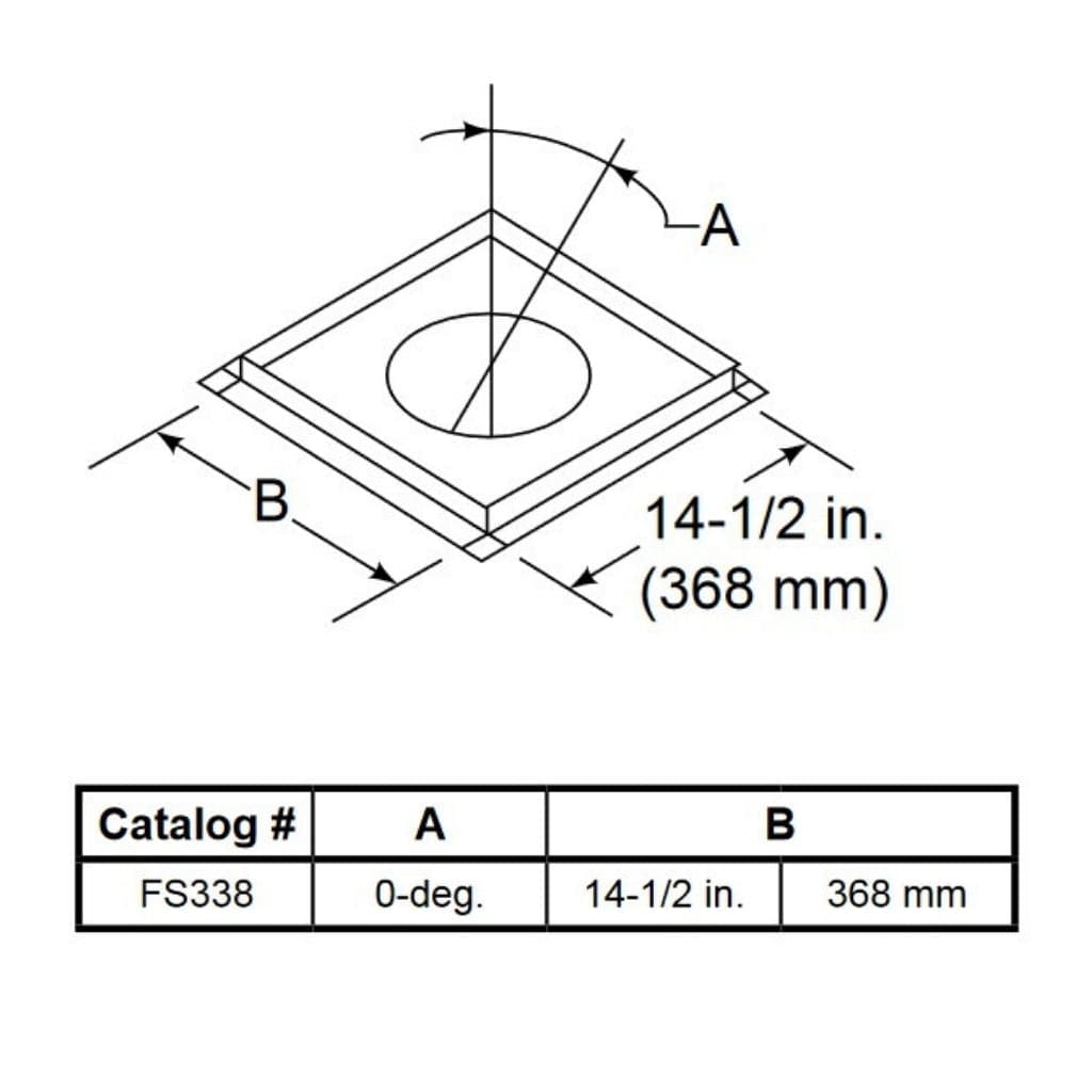 Majestic FS338 Straight Up Flue Firestop for SL300 Series Pipe