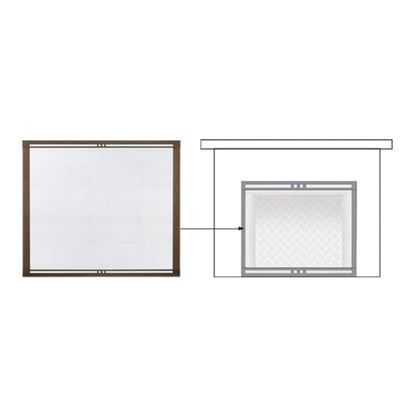 Majestic Bronze Firescreen Fronts for Marquis II 36" Gas Fireplace