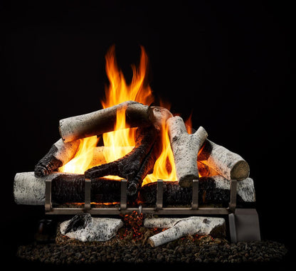 Majestic Grand Birch 24" 10-Piece 2-Tier Vented Gas Log Set