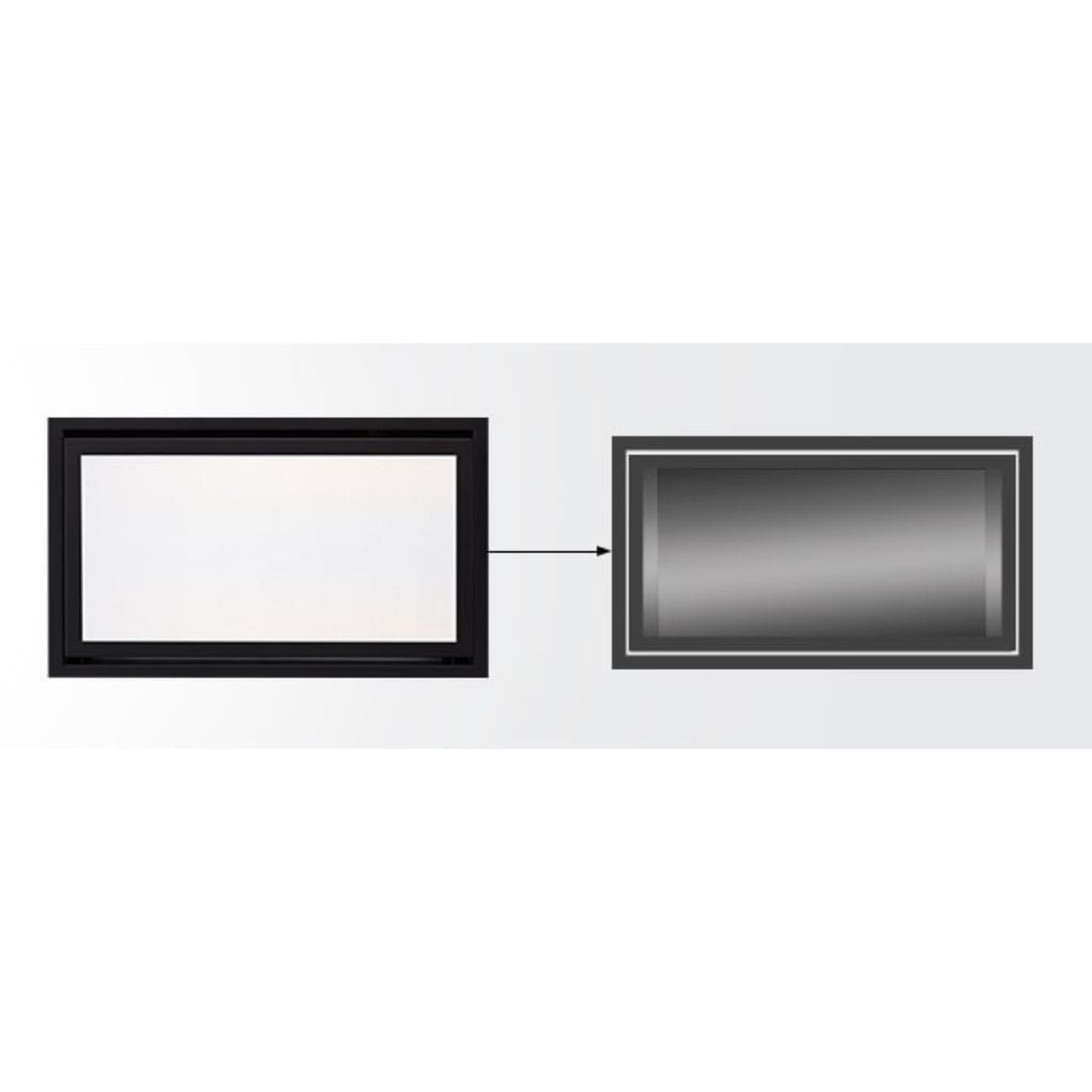 Majestic Gun Metal Clean Face Trim for Jade 42" Gas Fireplace