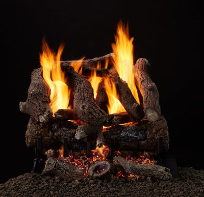 Majestic Heritage Oak 24" 14-Piece 3-Tier Vented Gas Log Set