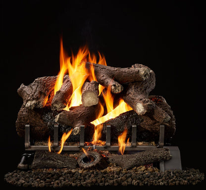Majestic Heritage Oak 30" 14-Piece 2-Tier Vented Gas Log Set