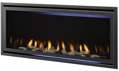 Majestic Jade 42" Linear Contemporary Direct Vent Natural Gas Fireplace With IntelliFire Touch Ignition System