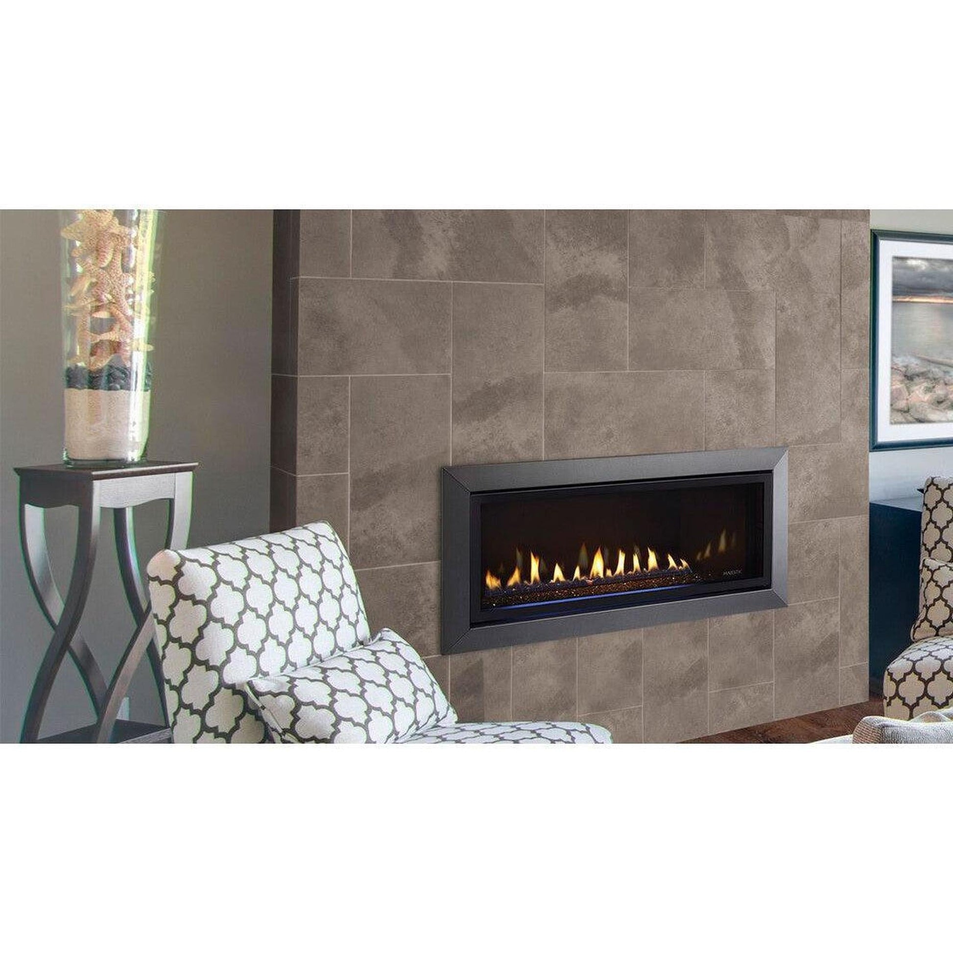 Majestic Jade 42" Linear Contemporary Direct Vent Propane Gas Fireplace With IntelliFire Touch Ignition System