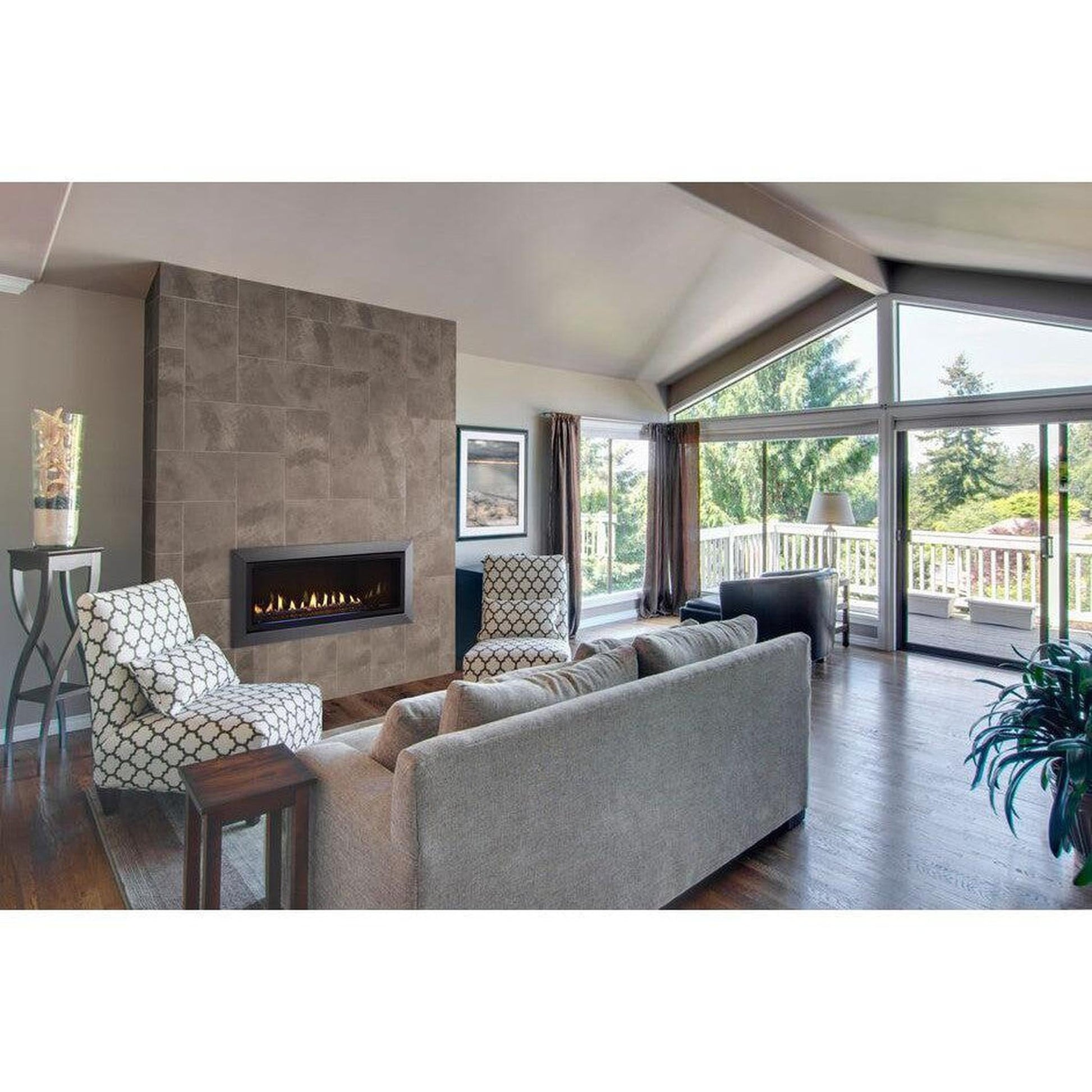 Majestic Jade 42" Linear Contemporary Direct Vent Propane Gas Fireplace With IntelliFire Touch Ignition System