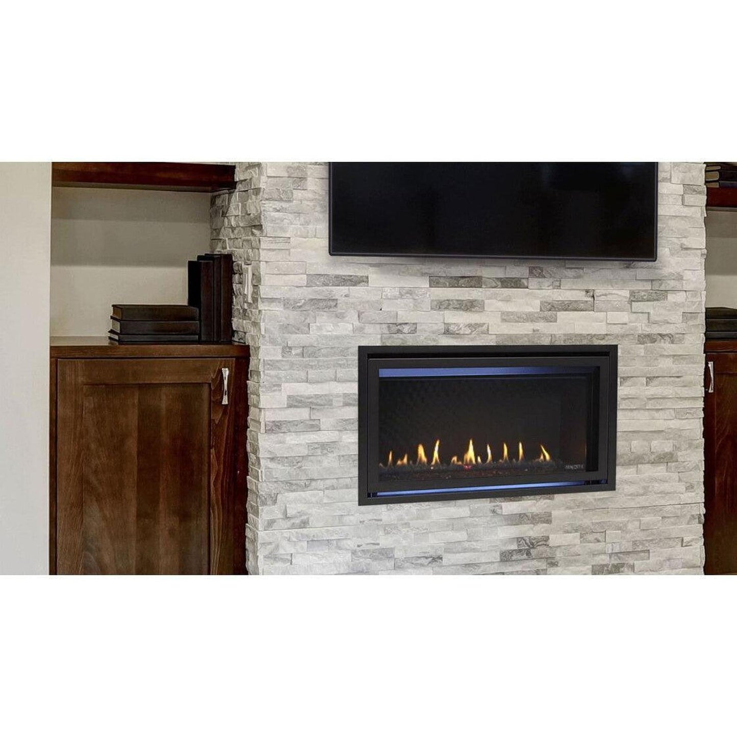 Majestic Jade 42" Linear Contemporary Direct Vent Propane Gas Fireplace With IntelliFire Touch Ignition System