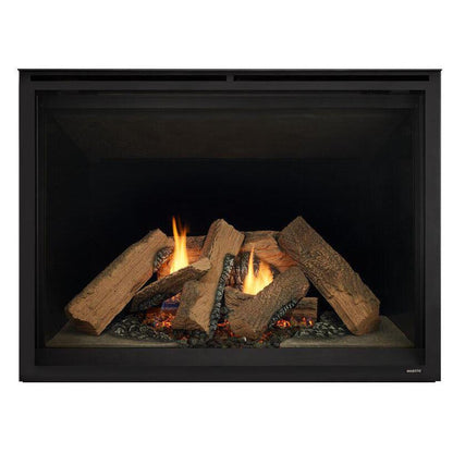 Majestic Meridian Platinum 42" Traditional Top/Rear Direct Vent Propane Gas Fireplace With IntelliFire Touch ignition System