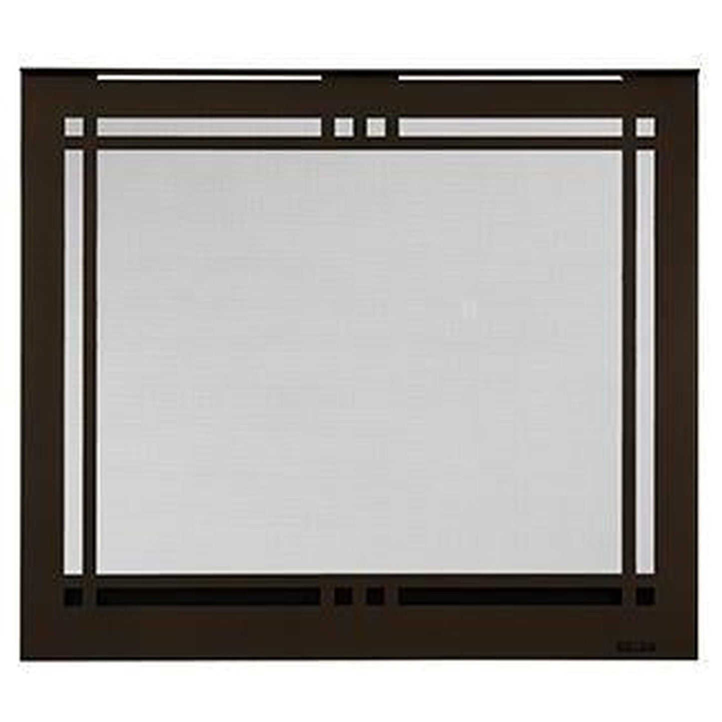 Majestic New Bronze Contemporary Rectangular Door for Quartz Platinum 36" Gas Fireplace