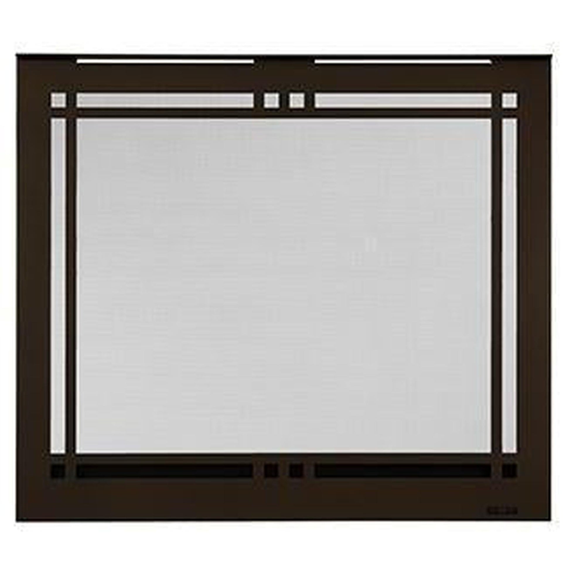 Majestic New Bronze Contemporary Rectangular Door for Quartz Platinum 36" Gas Fireplace