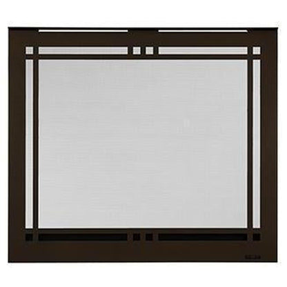 Majestic New Bronze Contemporary Rectangular Door for Quartz Platinum 36" Gas Fireplace