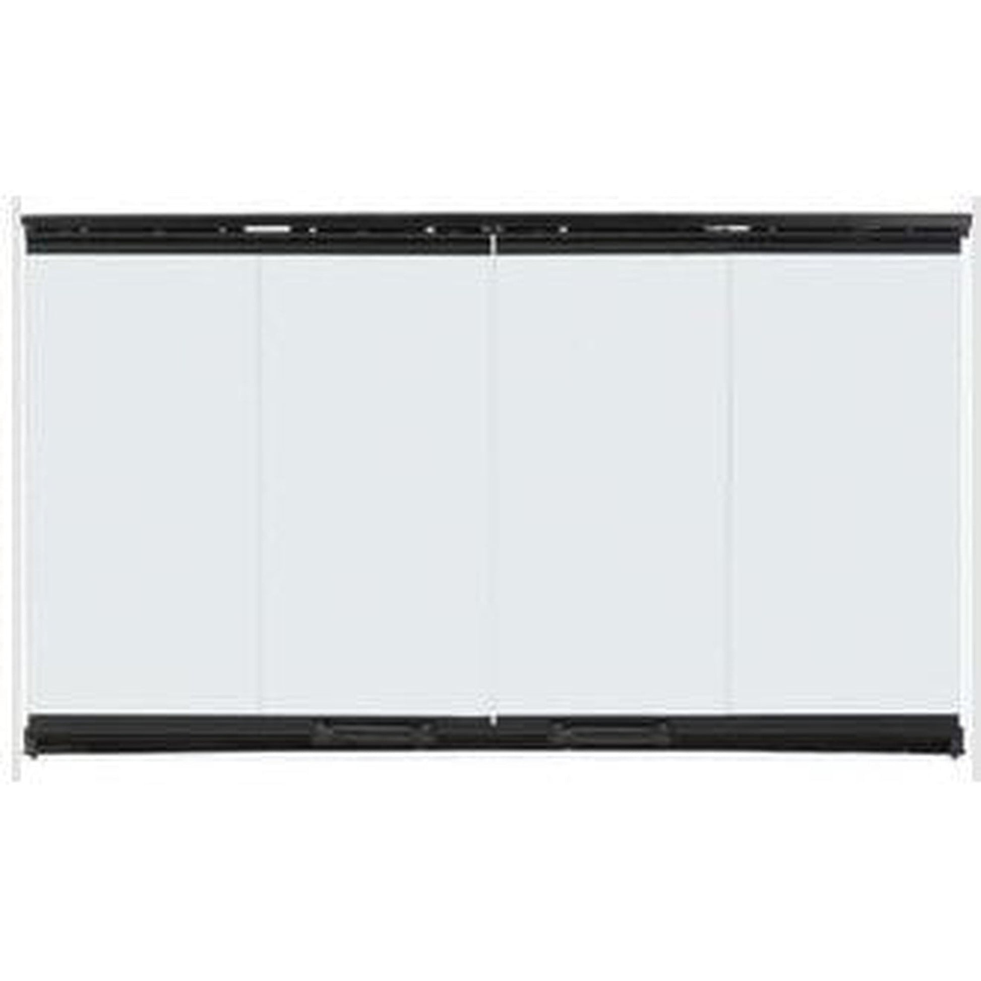 Majestic Original Bi-Fold Glass Doors With Black Trim for Biltmore 50" Wood Burning Fireplace
