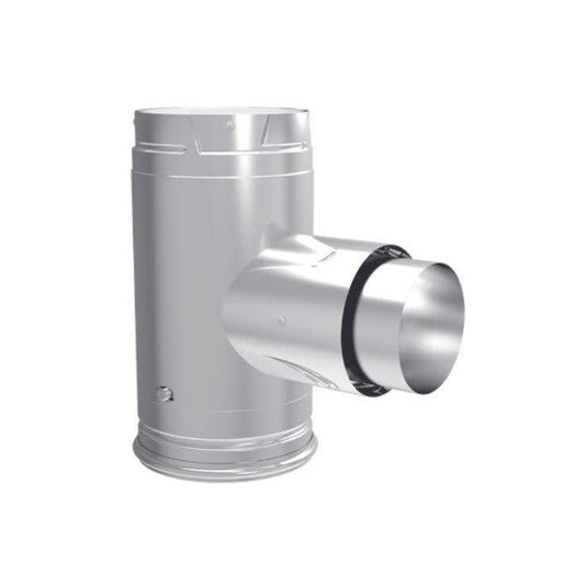 Majestic PelletVent Pro 3" - 4" Increaser Adapter Tee With Clean-Out Tee Cap