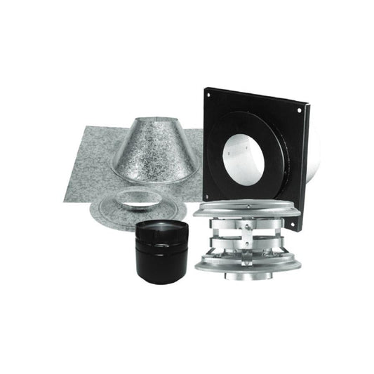 Majestic PelletVent Pro 3" Vertical Kit for Flat Ceiling
