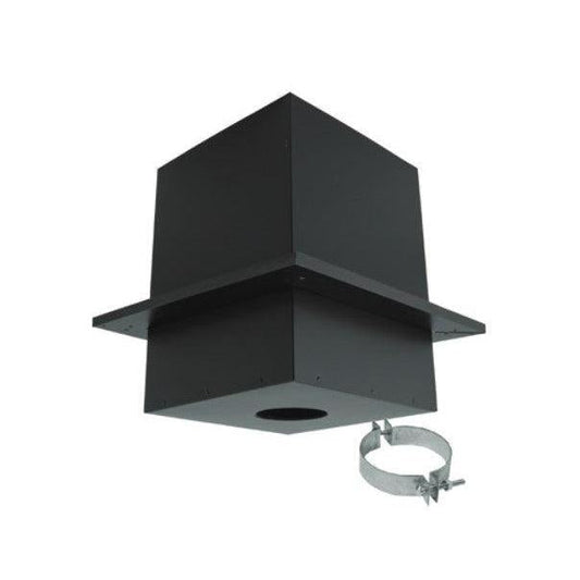 Majestic PelletVent Pro 4" Black Cathedral Ceiling Support Box