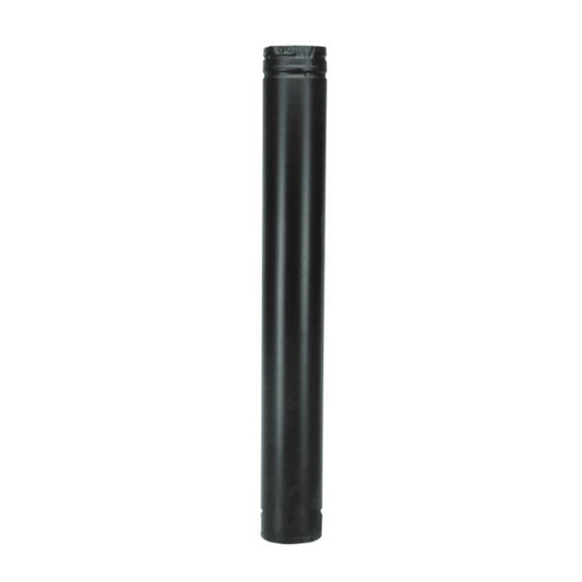 Majestic PelletVent Pro 4" x 12" Black Straight Pipe