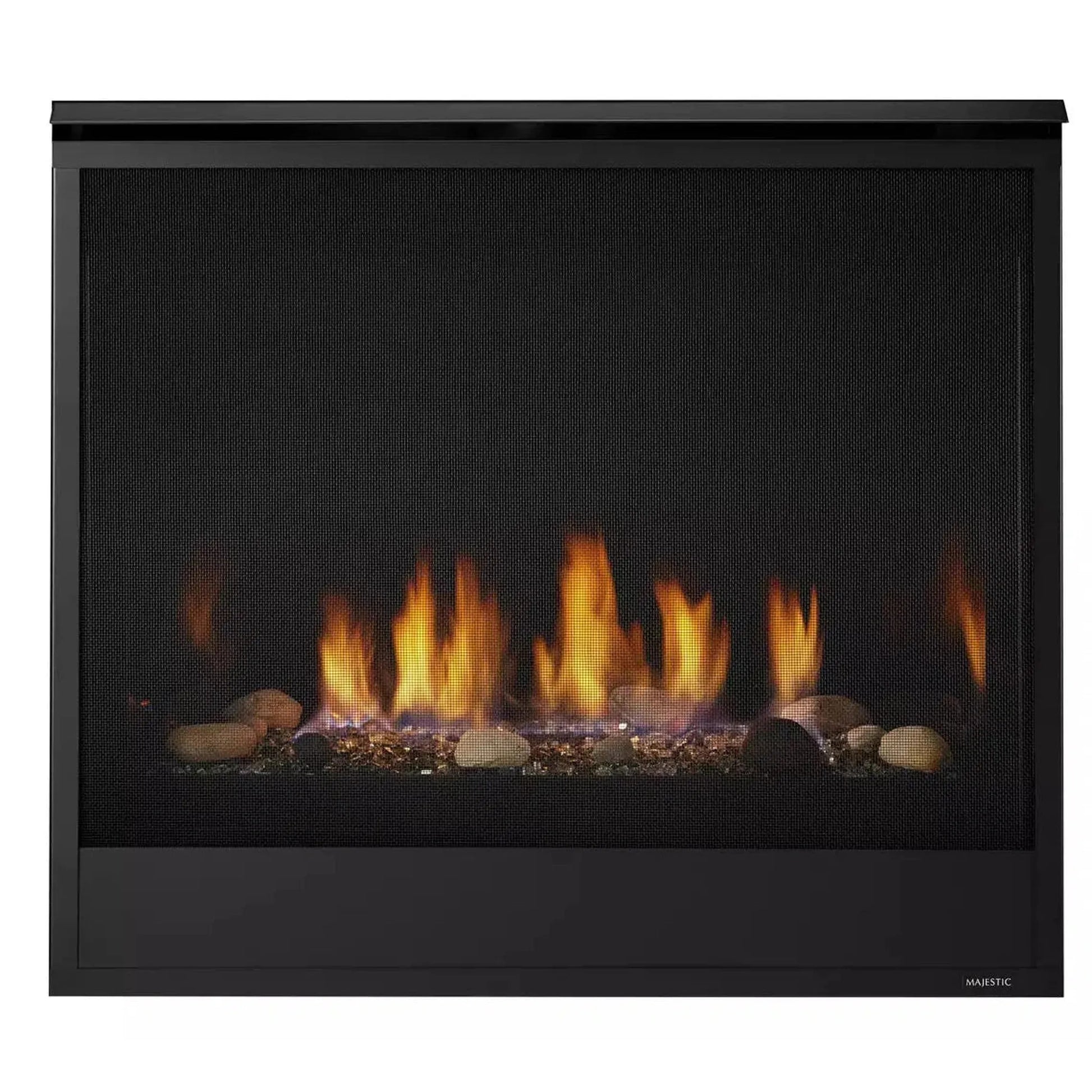 Majestic Quartz 36" Traditional Top/Rear Direct Vent Propane Gas Fireplace With IntelliFire Touch Ignition System