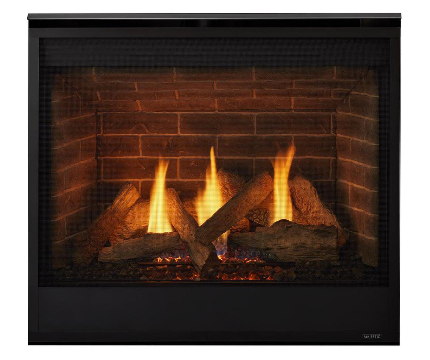 Majestic Quartz 42" Traditional Top/Rear Direct Vent Propane Gas Fireplace With IntelliFire Touch Ignition System