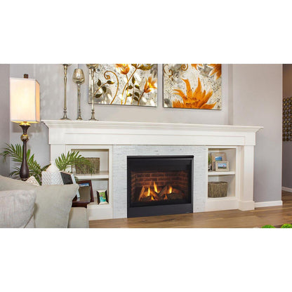 Majestic Quartz 42" Traditional Top/Rear Direct Vent Propane Gas Fireplace With IntelliFire Touch Ignition System