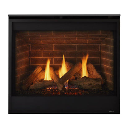 Majestic Quartz 42" Traditional Top/Rear Direct Vent Propane Gas Fireplace With IntelliFire Touch Ignition System
