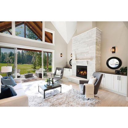 Majestic Quartz Platinum 36" Traditional Top/Rear Direct Vent Natural Gas Fireplace With IntelliFire Touch Ignition System