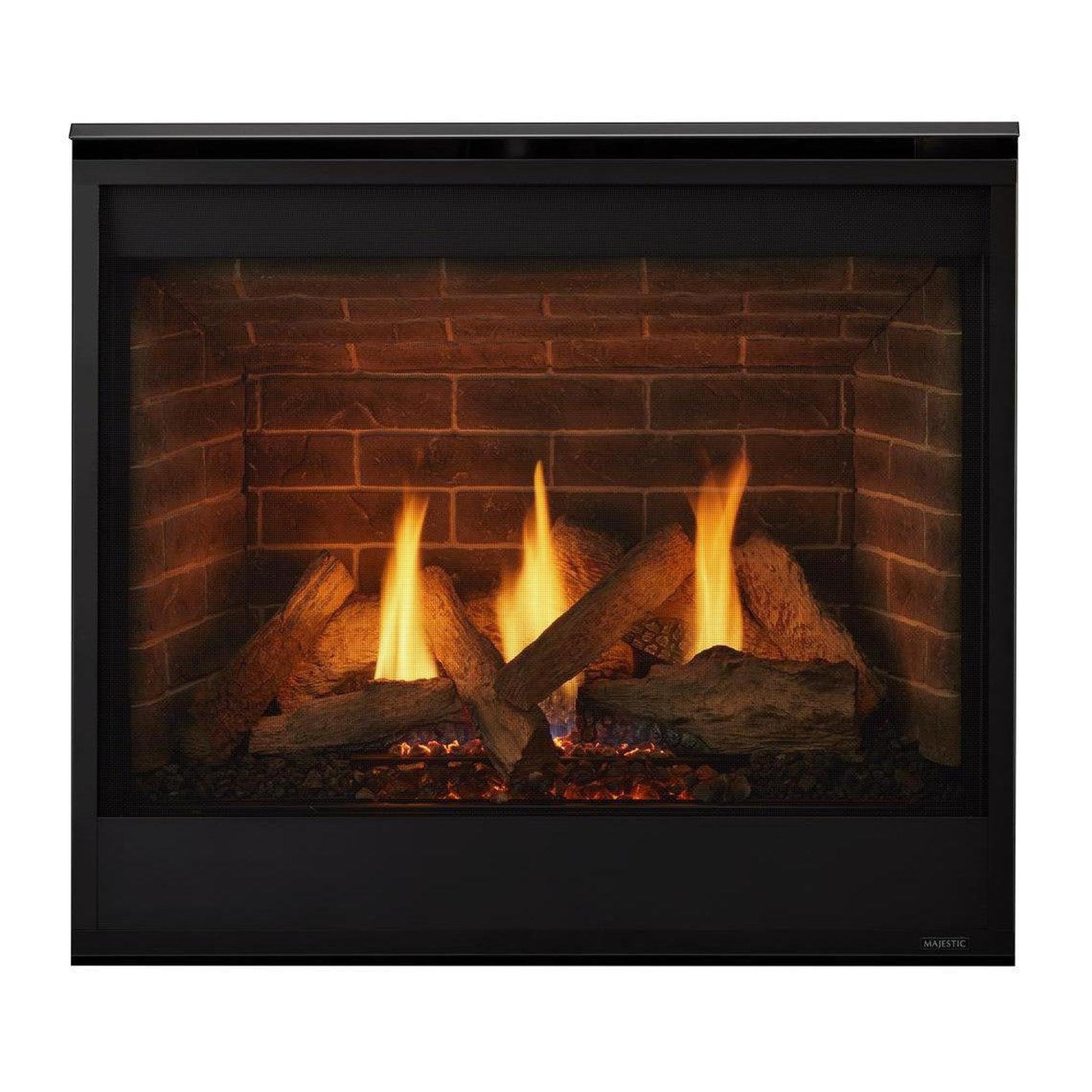 Majestic Quartz Platinum 36" Traditional Top/Rear Direct Vent Natural Gas Fireplace With IntelliFire Touch Ignition System