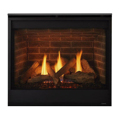 Majestic Quartz Platinum 36" Traditional Top/Rear Direct Vent Natural Gas Fireplace With IntelliFire Touch Ignition System