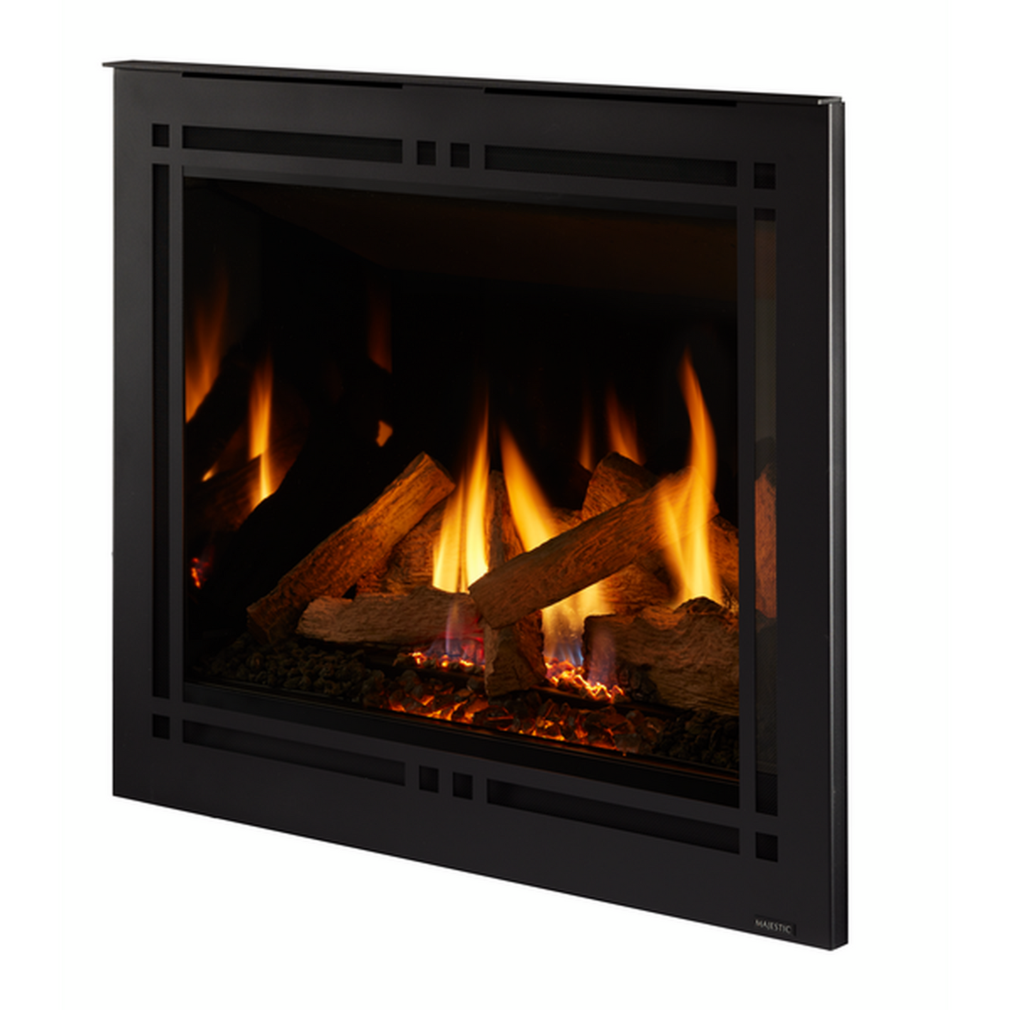 Majestic Quartz Platinum 36" Traditional Top/Rear Direct Vent Propane Gas Fireplace With IntelliFire Touch Ignition System