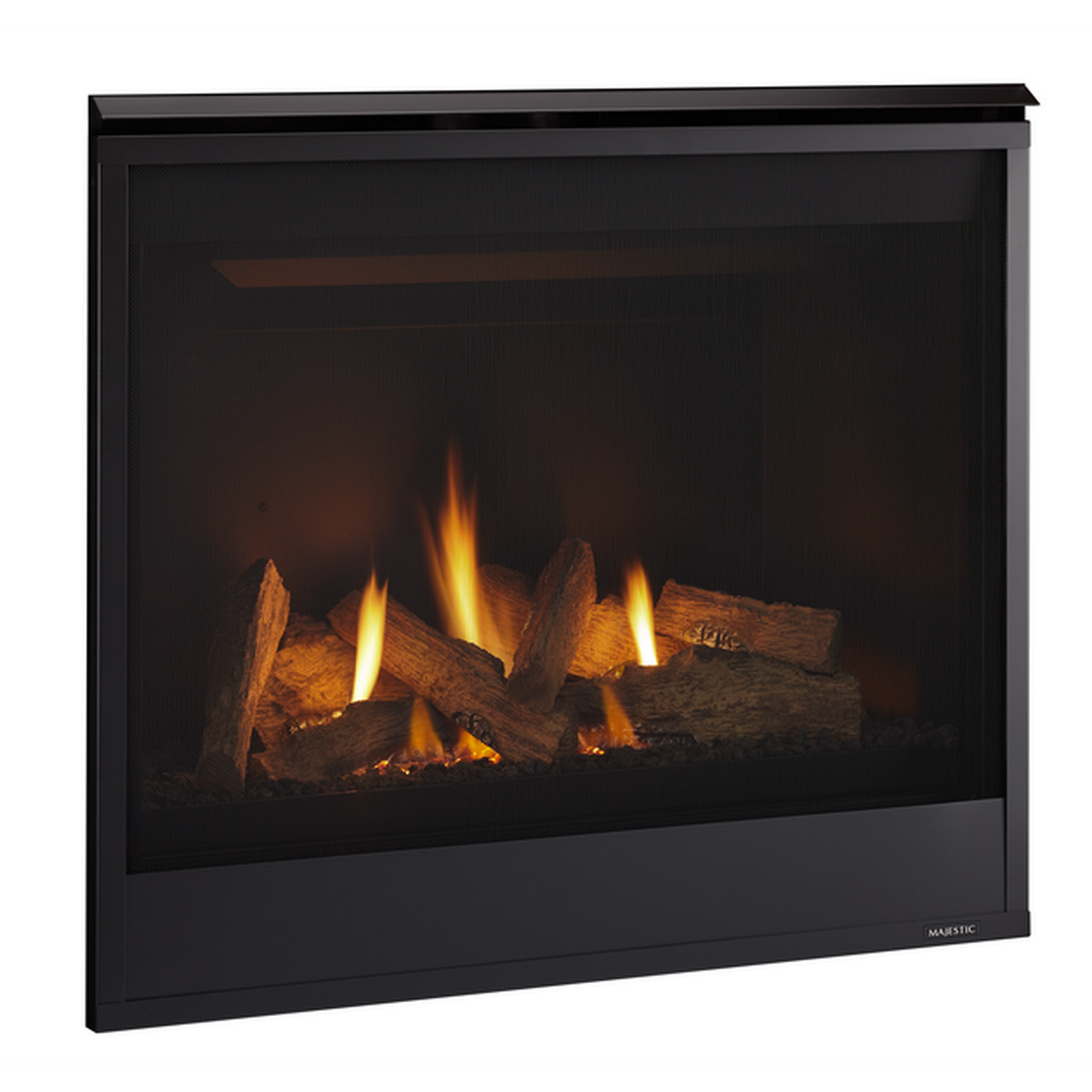 Majestic Quartz Platinum 36" Traditional Top/Rear Direct Vent Propane Gas Fireplace With IntelliFire Touch Ignition System