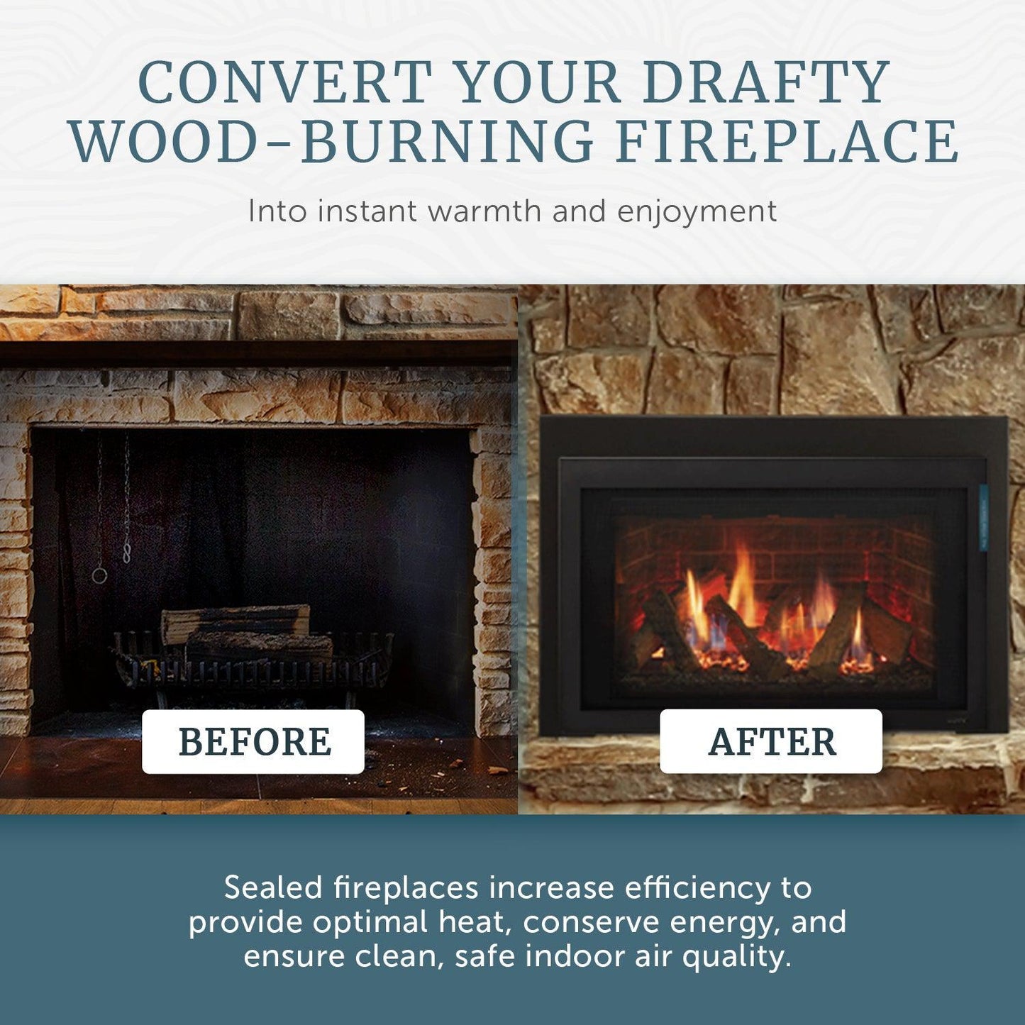 Majestic Ruby 25" Traditional Direct Vent Propane Gas Fireplace Insert With IntelliFire Touch Ignition System