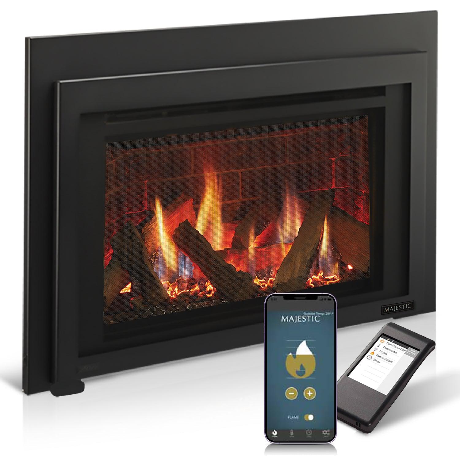 Majestic Ruby 35" Traditional Direct Vent Propane Gas Fireplace Insert With IntelliFire Touch Ignition System