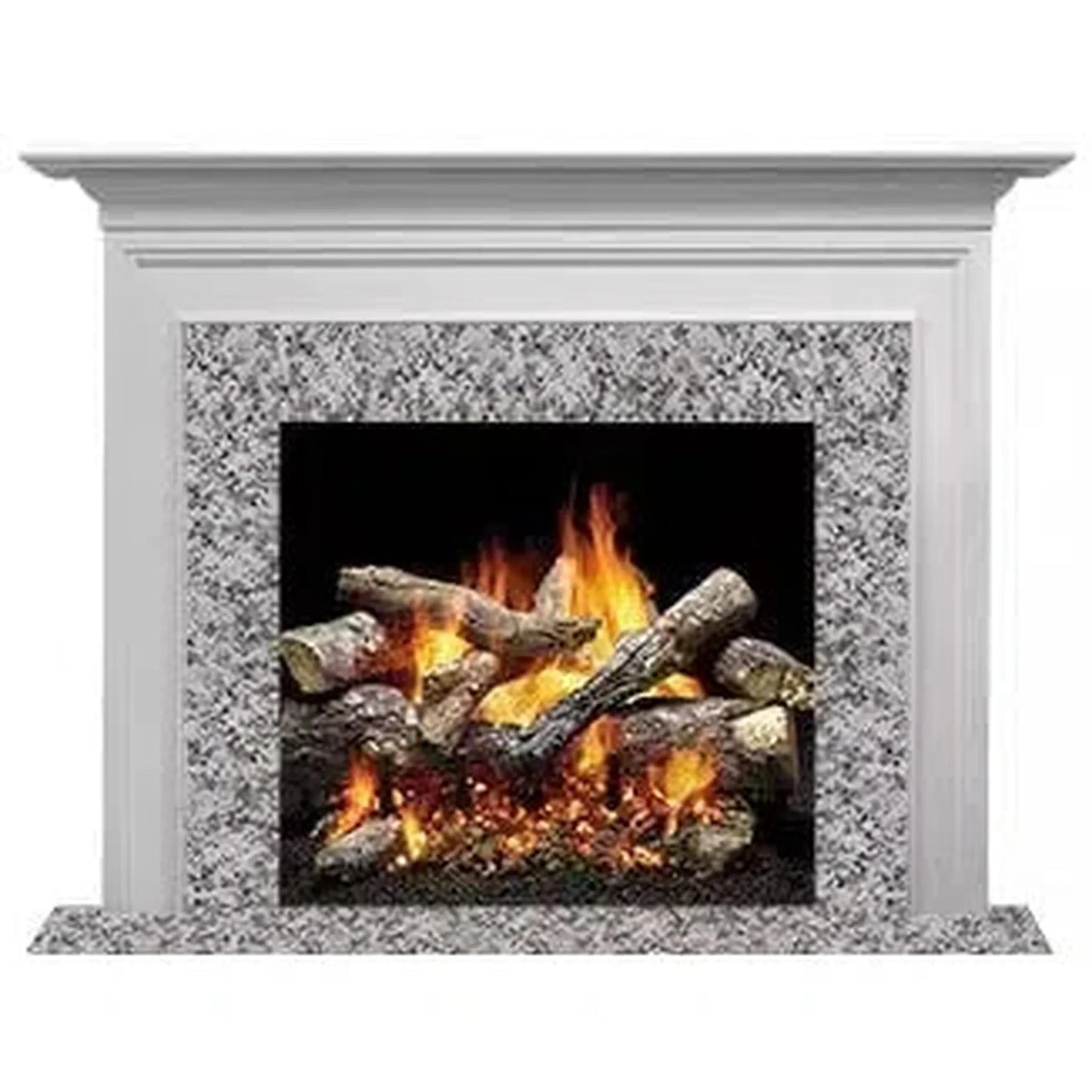 Majestic Select Series Richland B 48" Primed MDF Transitional Style Flush Wood Fireplace Mantel With Custom New Gray Stain Color