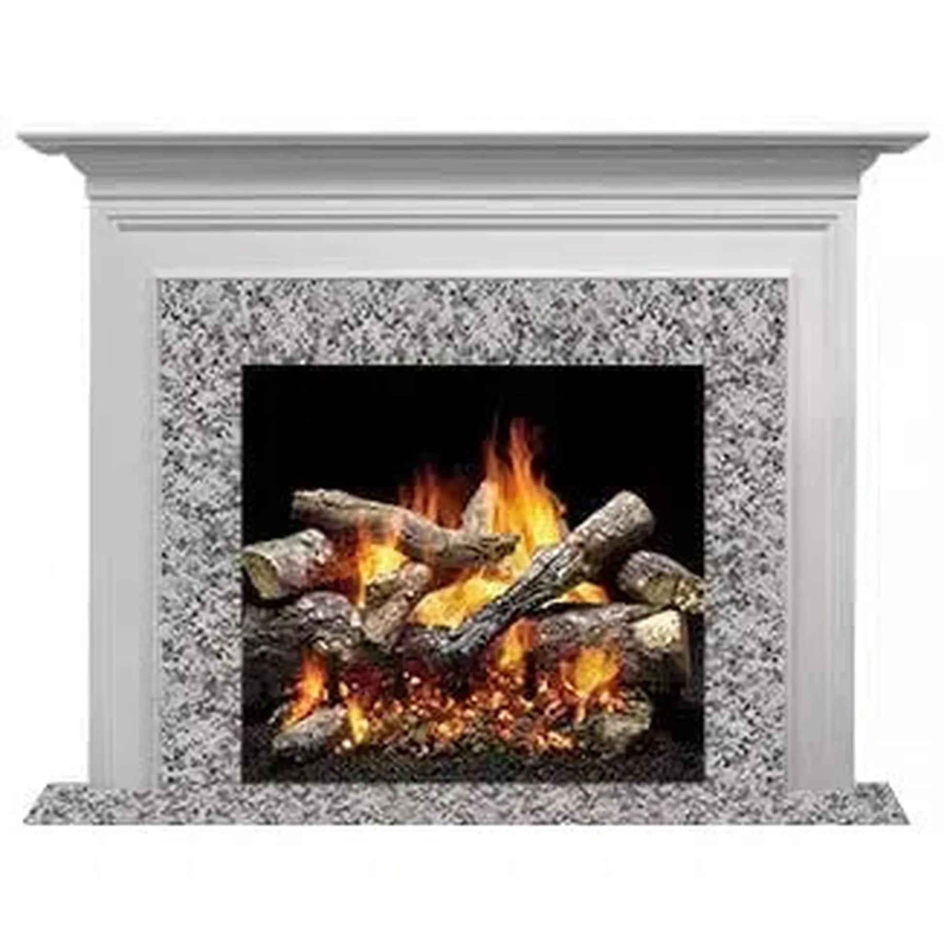 Majestic Select Series Richland RS AFRDMPBRS Primed MDF Transitional Style Flush Wood Fireplace Mantel