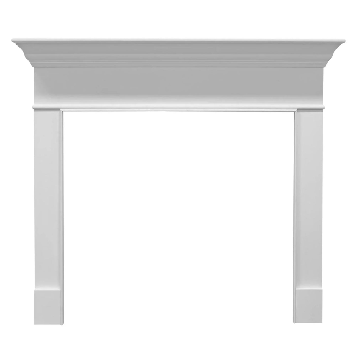 Majestic Select Series Wescott A 44" Primed MDF Transitional Style Flush Wood Fireplace Mantel With Custom New Gray Stain Color