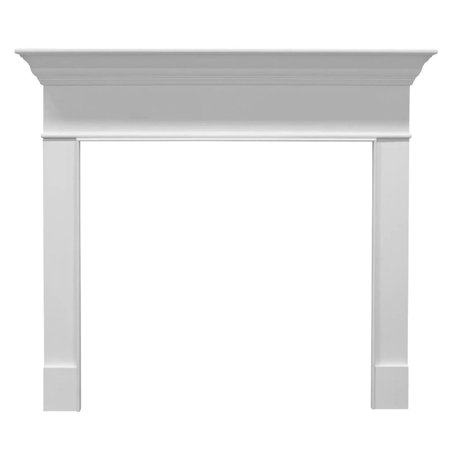 Majestic Select Series Wescott A 44" Primed MDF Transitional Style Flush Wood Fireplace Mantel With Custom New Gray Stain Color