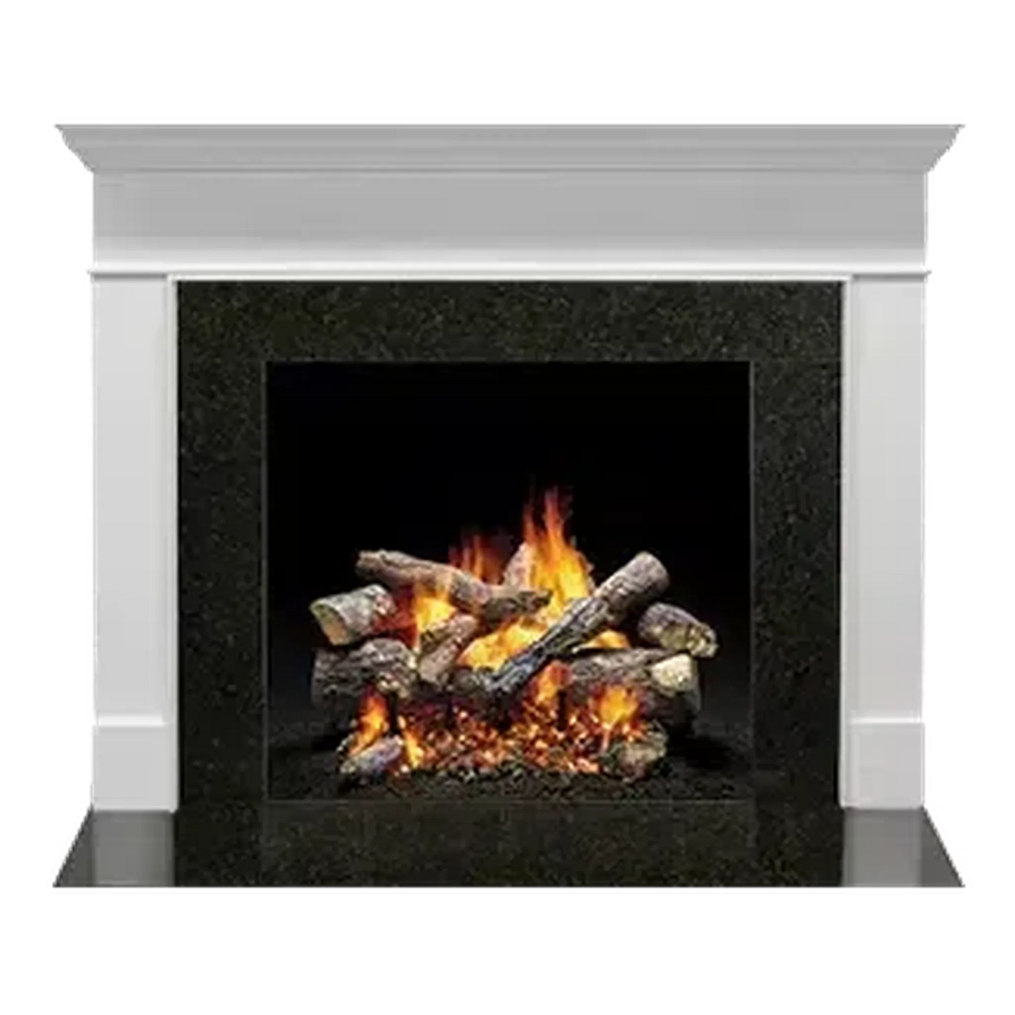 Majestic Select Series Wescott A 44" Primed MDF Transitional Style Flush Wood Fireplace Mantel With Custom New Gray Stain Color