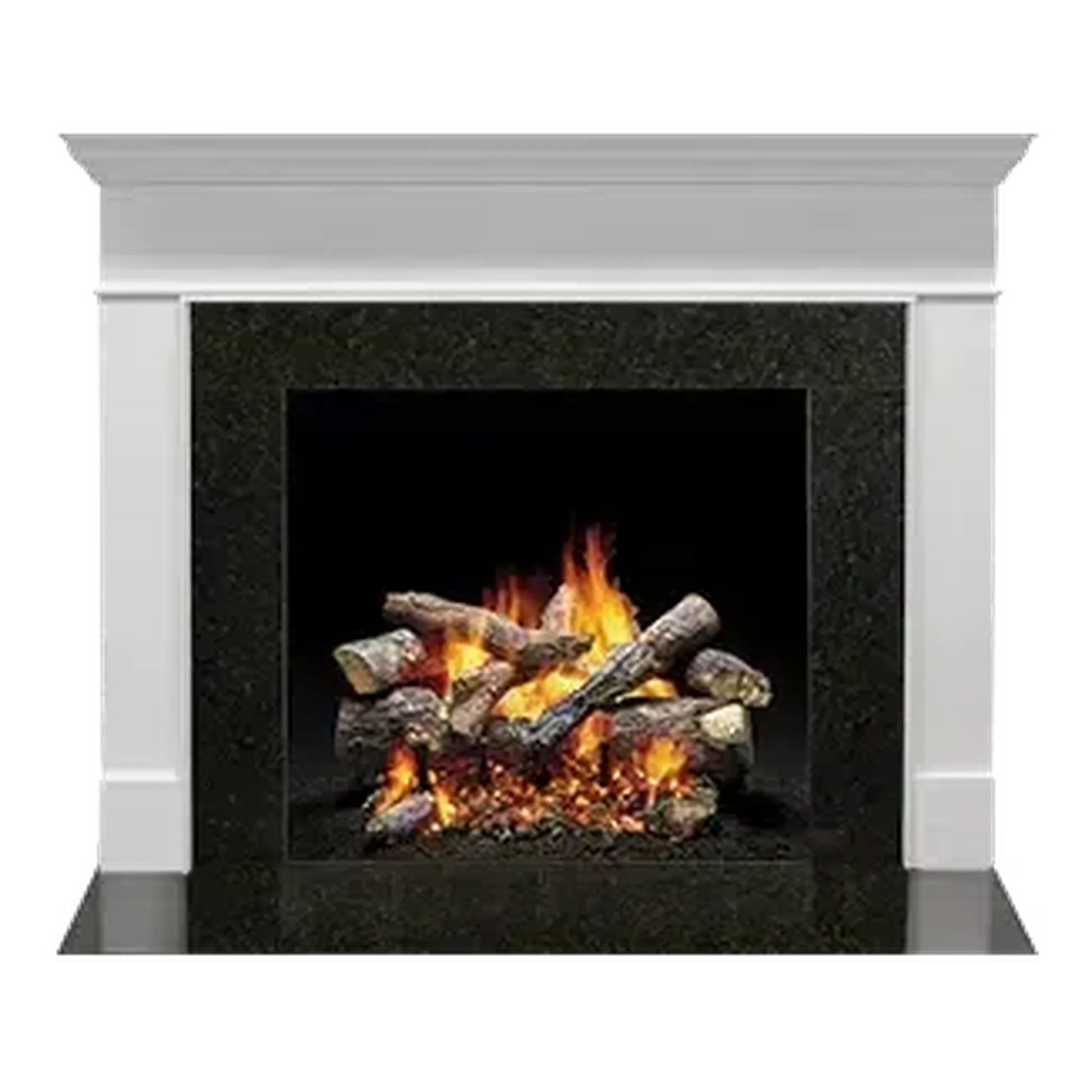 Majestic Select Series Wescott A 44" Primed MDF Transitional Style Flush Wood Fireplace Mantel With Custom New Gray Stain Color