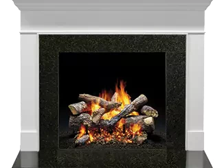 Majestic Select Series Wescott A 44" Primed MDF Transitional Style Flush Wood Fireplace Mantel With Custom New Gray Stain Color