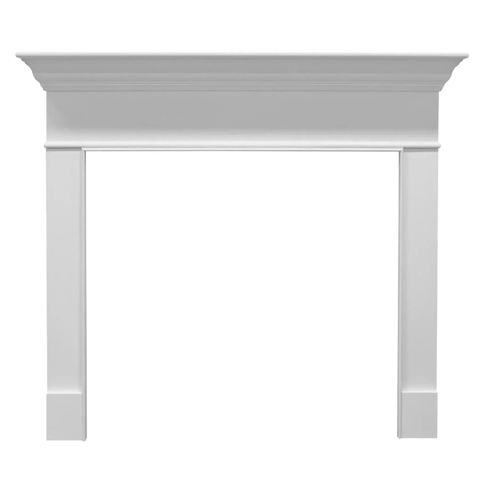 Majestic Select Series Wescott B 48" Primed MDF Transitional Style Flush Wood Fireplace Mantel With Custom New Gray Stain Color