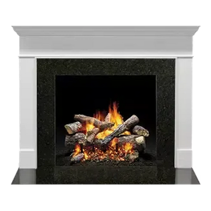 Majestic Select Series Wescott B 48" Primed MDF Transitional Style Flush Wood Fireplace Mantel With Custom New Gray Stain Color