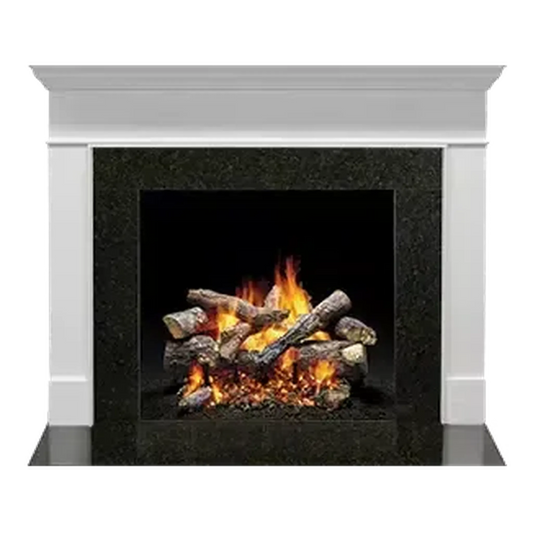 Majestic Select Series Wescott B 48" Primed MDF Transitional Style Flush Wood Fireplace Mantel With Custom New Gray Stain Color