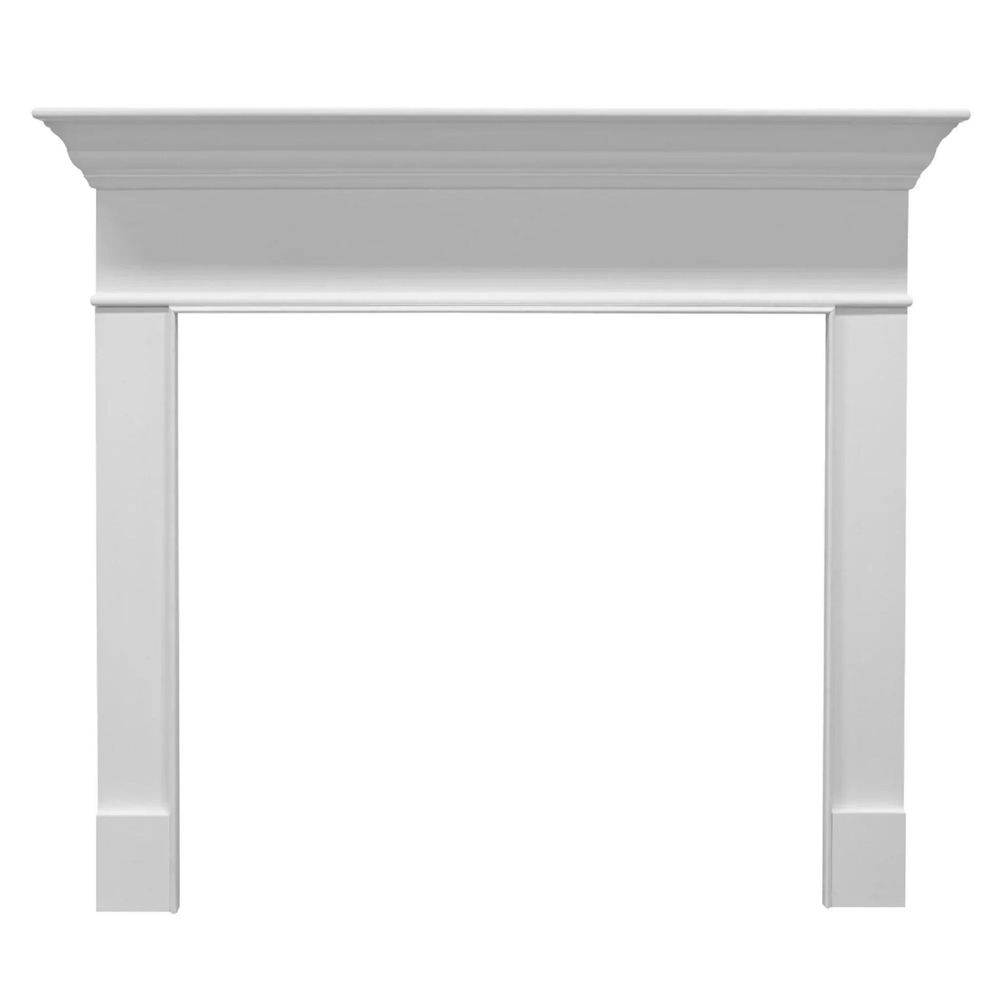 Majestic Select Series Wescott C 53" Primed MDF Transitional Style Flush Wood Fireplace Mantel With Custom New Gray Stain Color