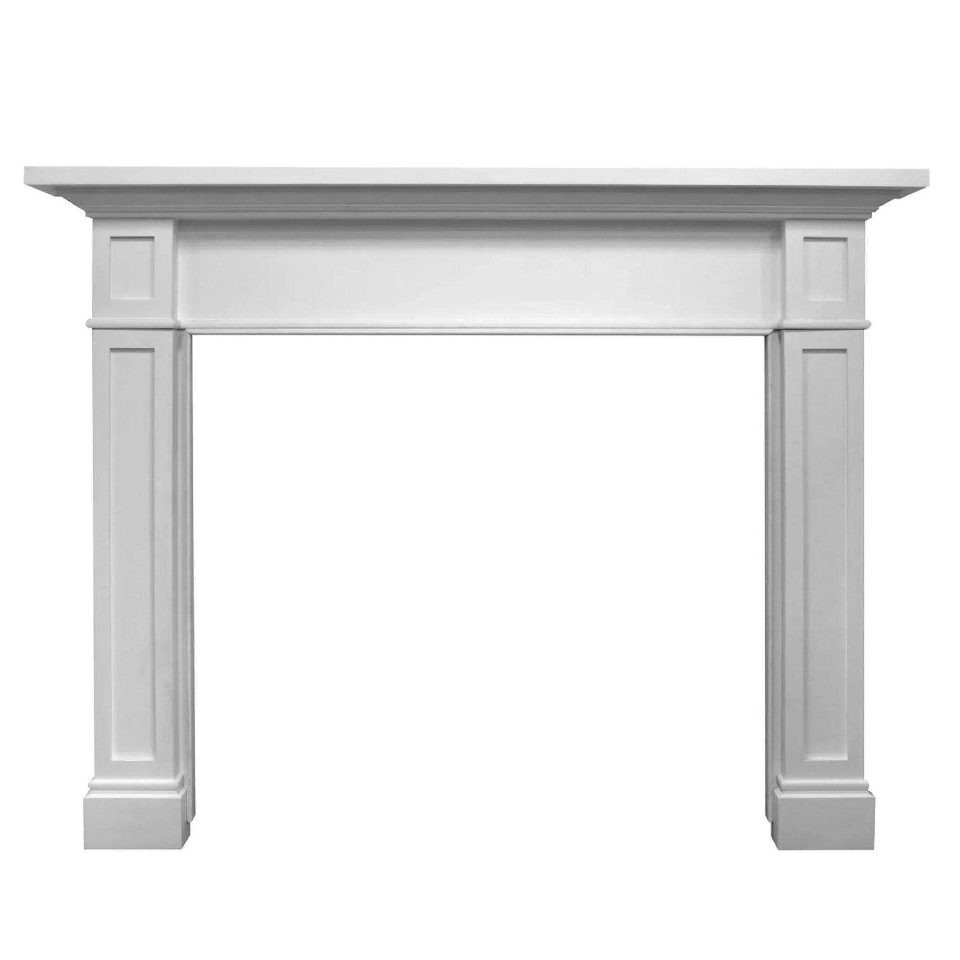 Majestic Signature Series Acadia A 44" Primed MDF Traditional Style Flush Wood Fireplace Mantel With Custom New Gray Stain Color