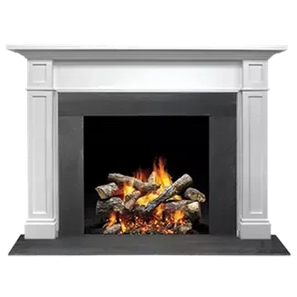 Majestic Signature Series Acadia B 48" Primed MDF Traditional Style Flush Wood Fireplace Mantel With Custom New Gray Stain Color