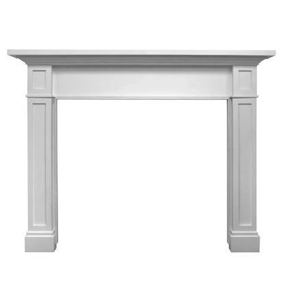 Majestic Signature Series Acadia C 53" Primed MDF Traditional Style Flush Wood Fireplace Mantel With Custom New Gray Stain Color