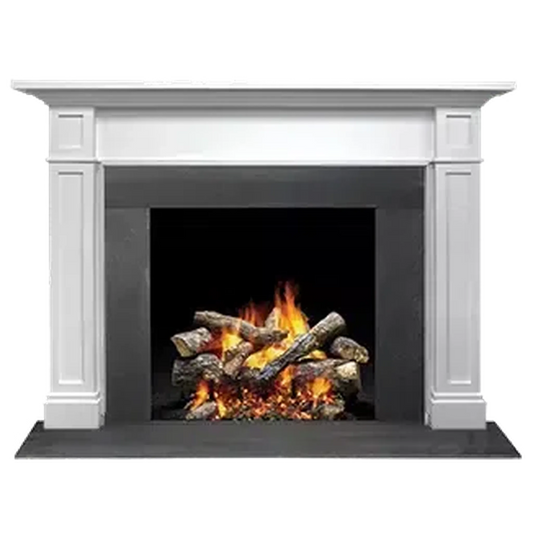 Majestic Signature Series Acadia C 53" Unfinished Maple Traditional Style Flush Wood Fireplace Mantel With Custom New Gray Stain Color