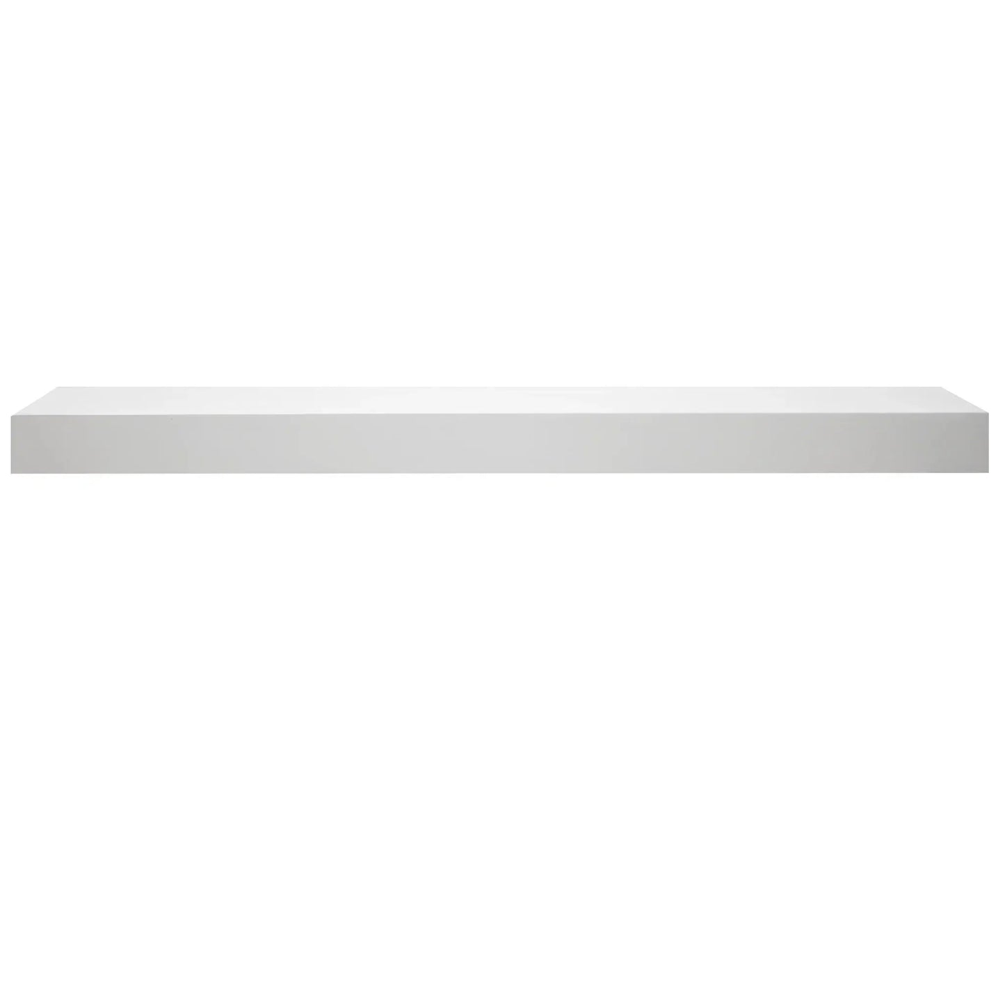 Majestic Signature Series Fillmore 59" Primed MDF Transitional Style Wood Mantel Shelf With Custom New Gray Stain Color