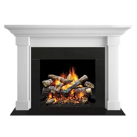 Majestic Signature Series Kenwood A 44" Primed MDF Transitional Style Flush Wood Fireplace Mantel With Custom New Gray Stain Color